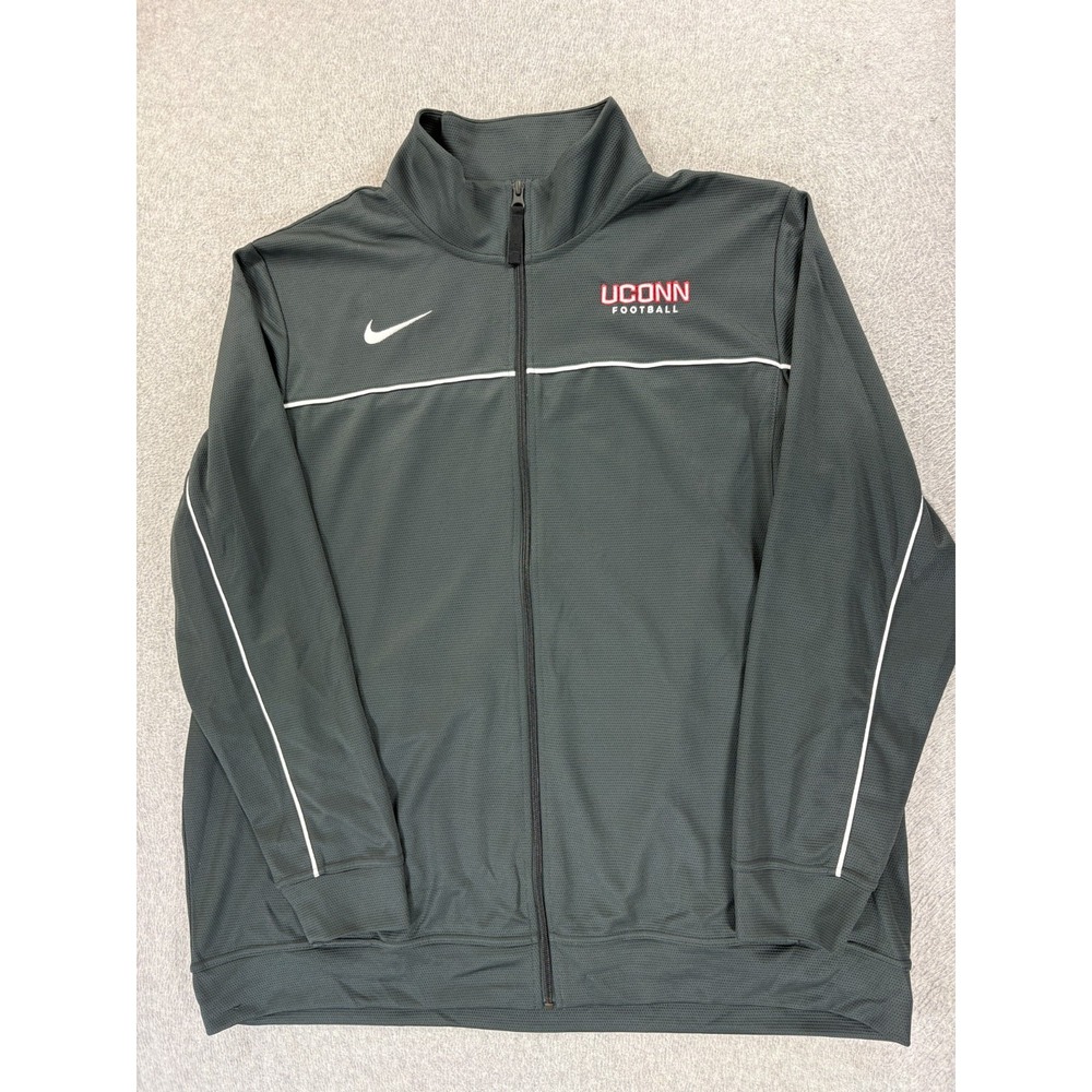 UCONN Huskies Nike Authentic Team Issue Football Jacket (Men's 2XL) Gray